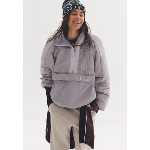 Free People, Women's, In A Pillow Puffer Pullover, Oyster, medium - Picture 1 of 8